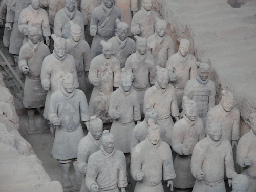Terra Cotta Soldiers in Xian China